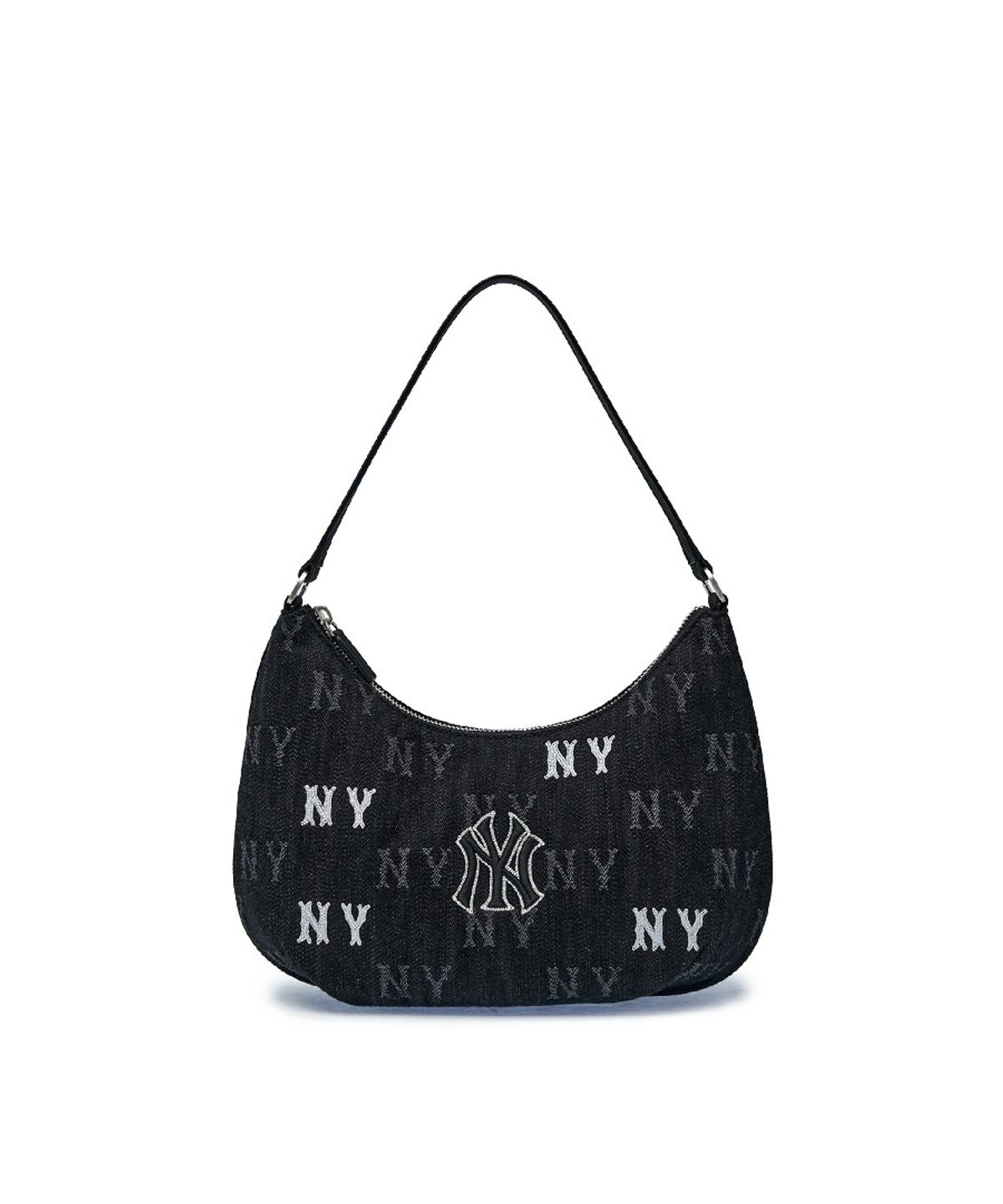 엠엘비(MLB) 힙 모노그램 JQD 데님 호보백 NY (Black)