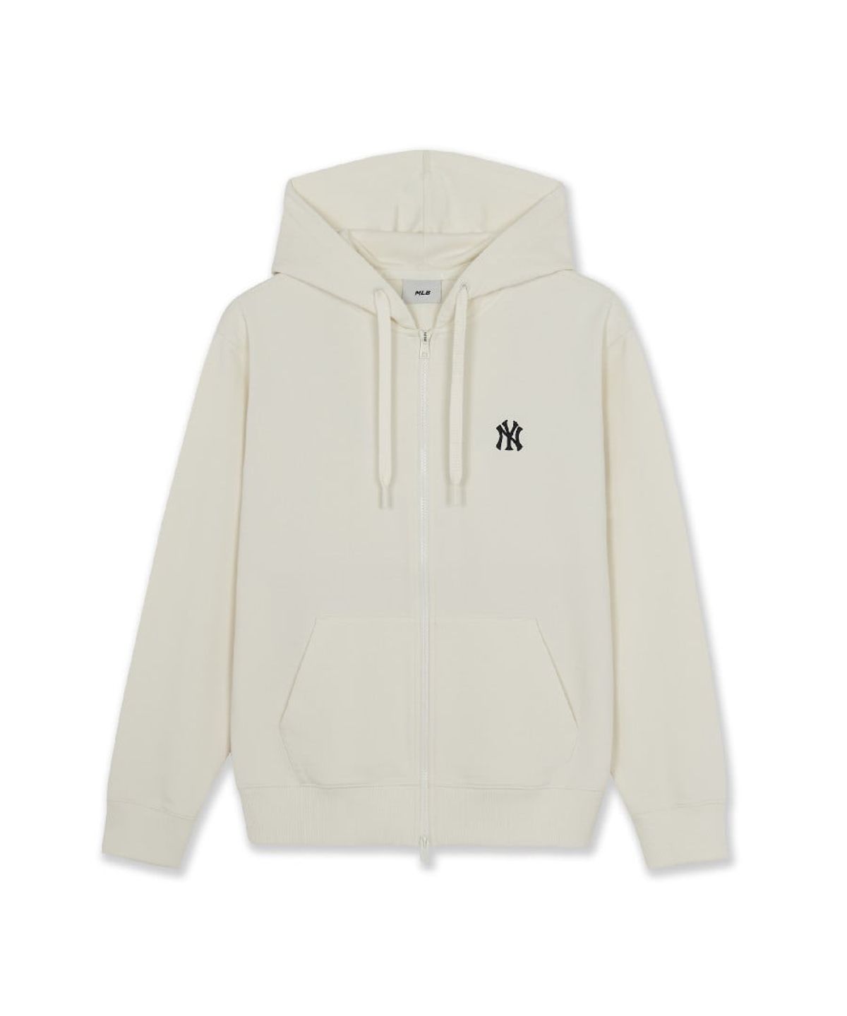 엠엘비(MLB) 베이직 스몰로고 후드집업 NY (Cream)