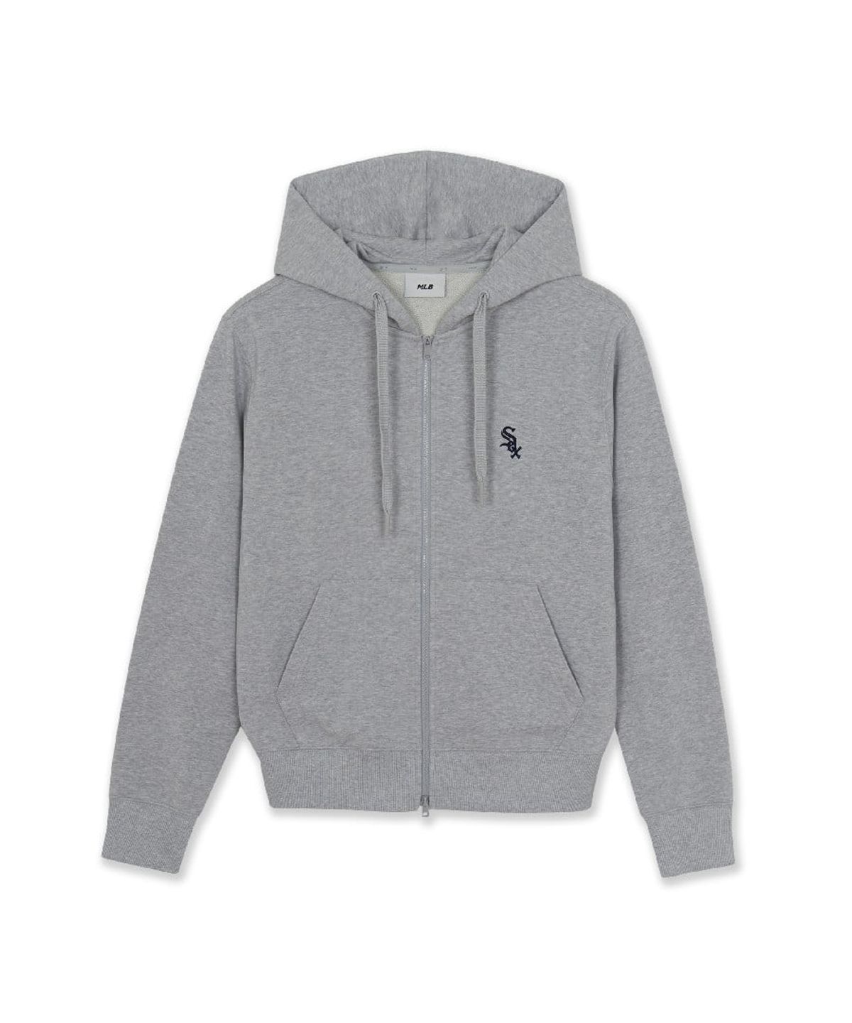 엠엘비(MLB) 베이직 스몰로고 후드집업 CHW (Melange Grey)