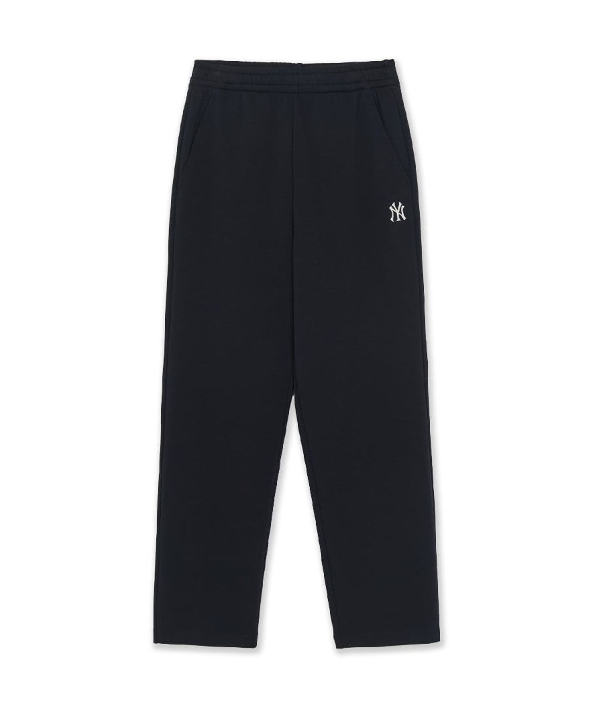 엠엘비(MLB) 베이직 스몰로고 스트레치 스트레이트 팬츠 NY (Black)