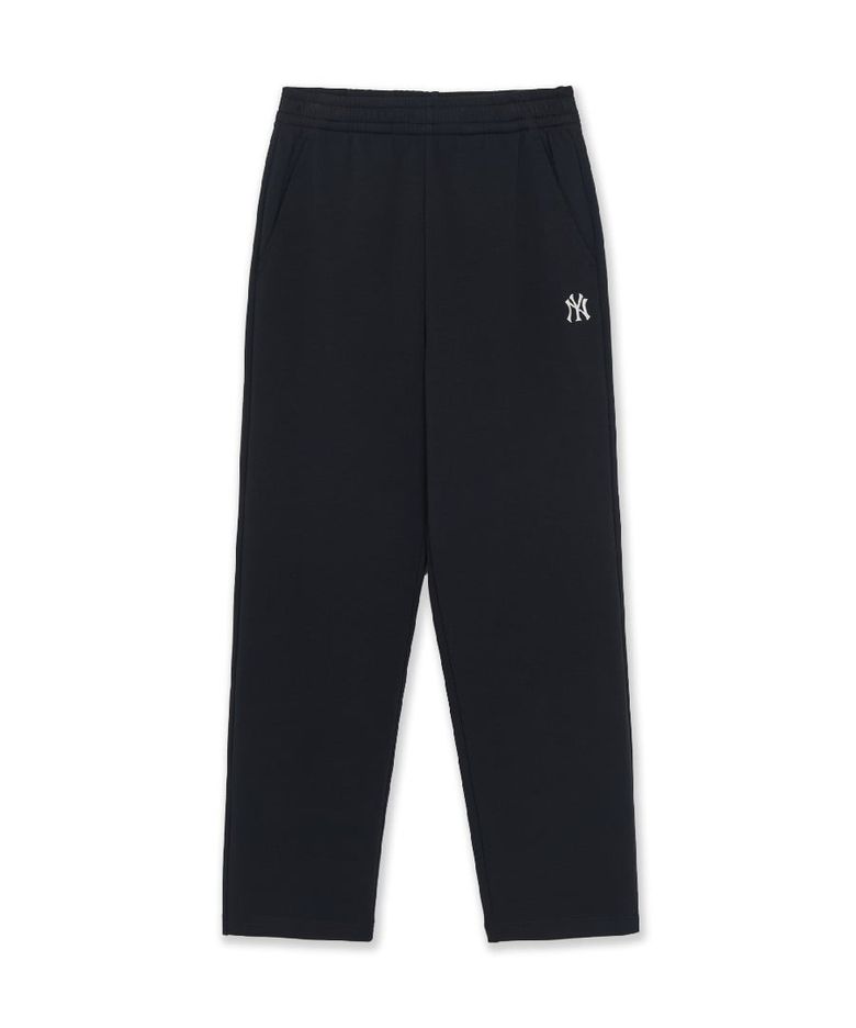 베이직 스몰로고 스트레치 스트레이트 팬츠 NY (Black)