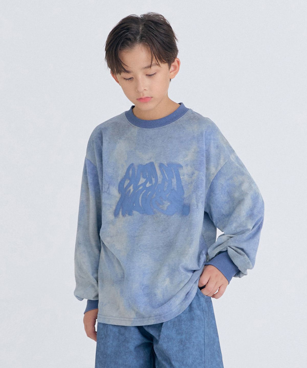 오실롯 주니어(OCELOT JUNIOR) H2 스카이 긴팔 (네이비)