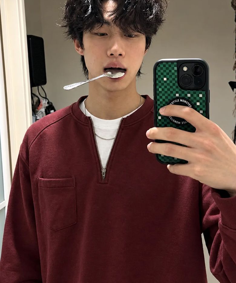 캠프 하프집 스웨트셔츠 : 3컬러