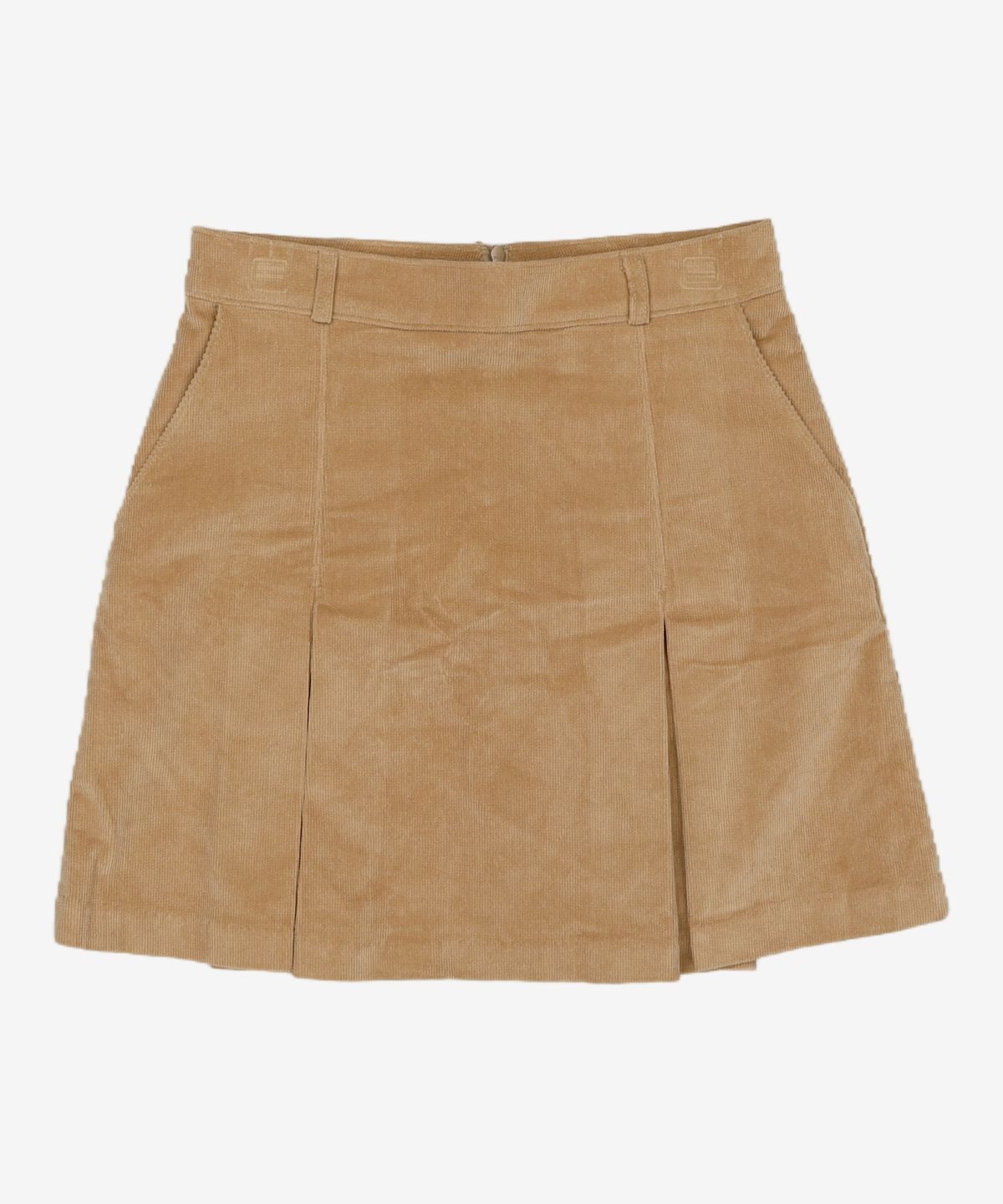 어몽(AMONG) A CORDUROY TUCK MINI SKIRT [2colors] S