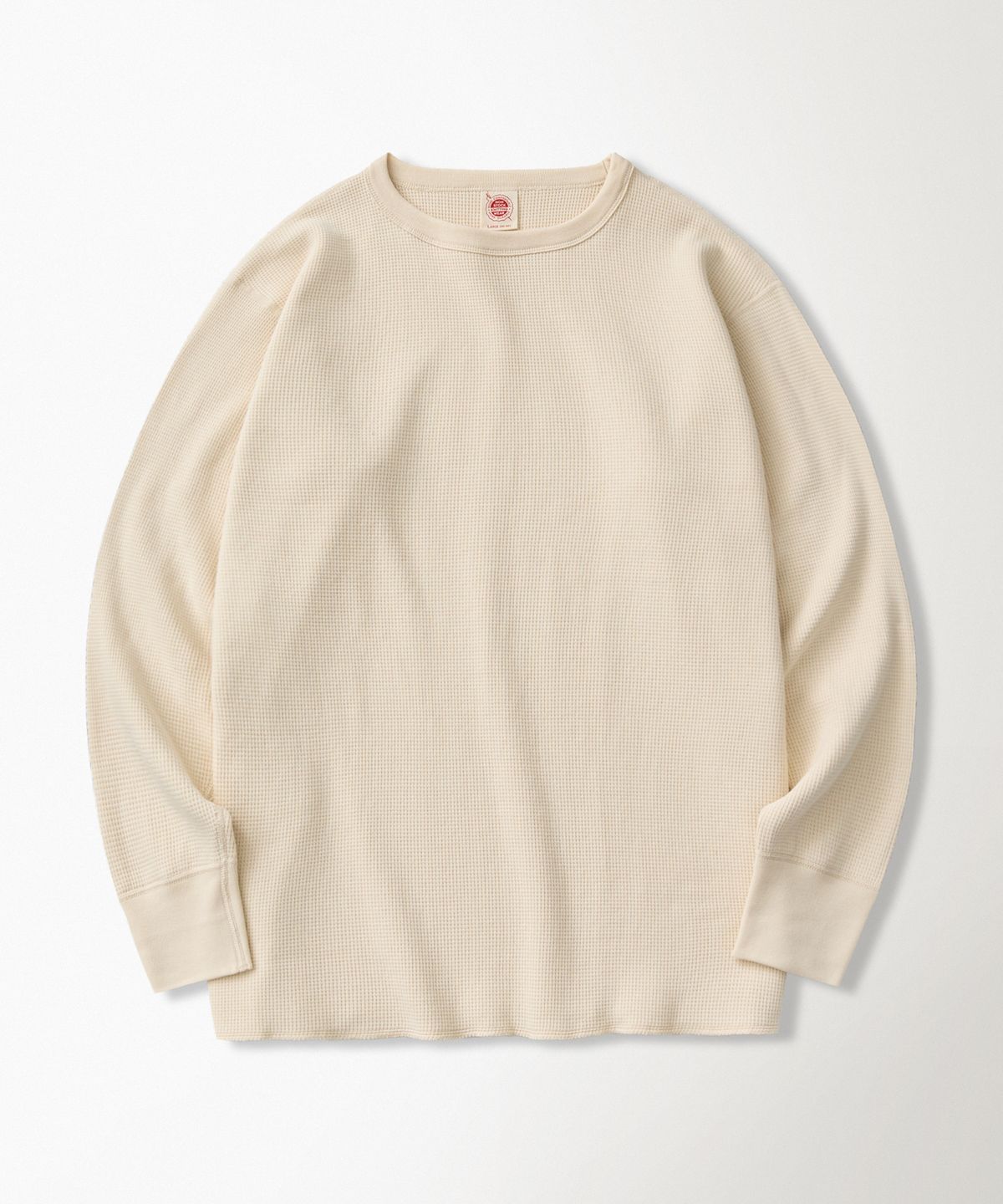 브론슨(BRONSON) Heavyweight Waffle Cotton Underwear Apricot