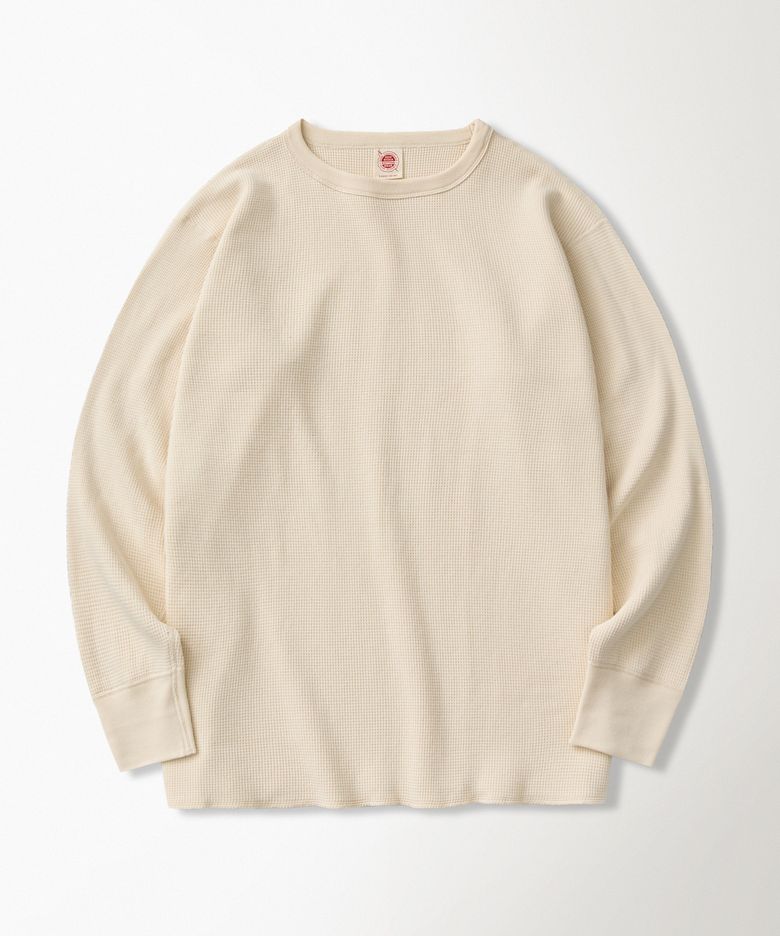 Heavyweight Waffle Cotton Underwear Apricot