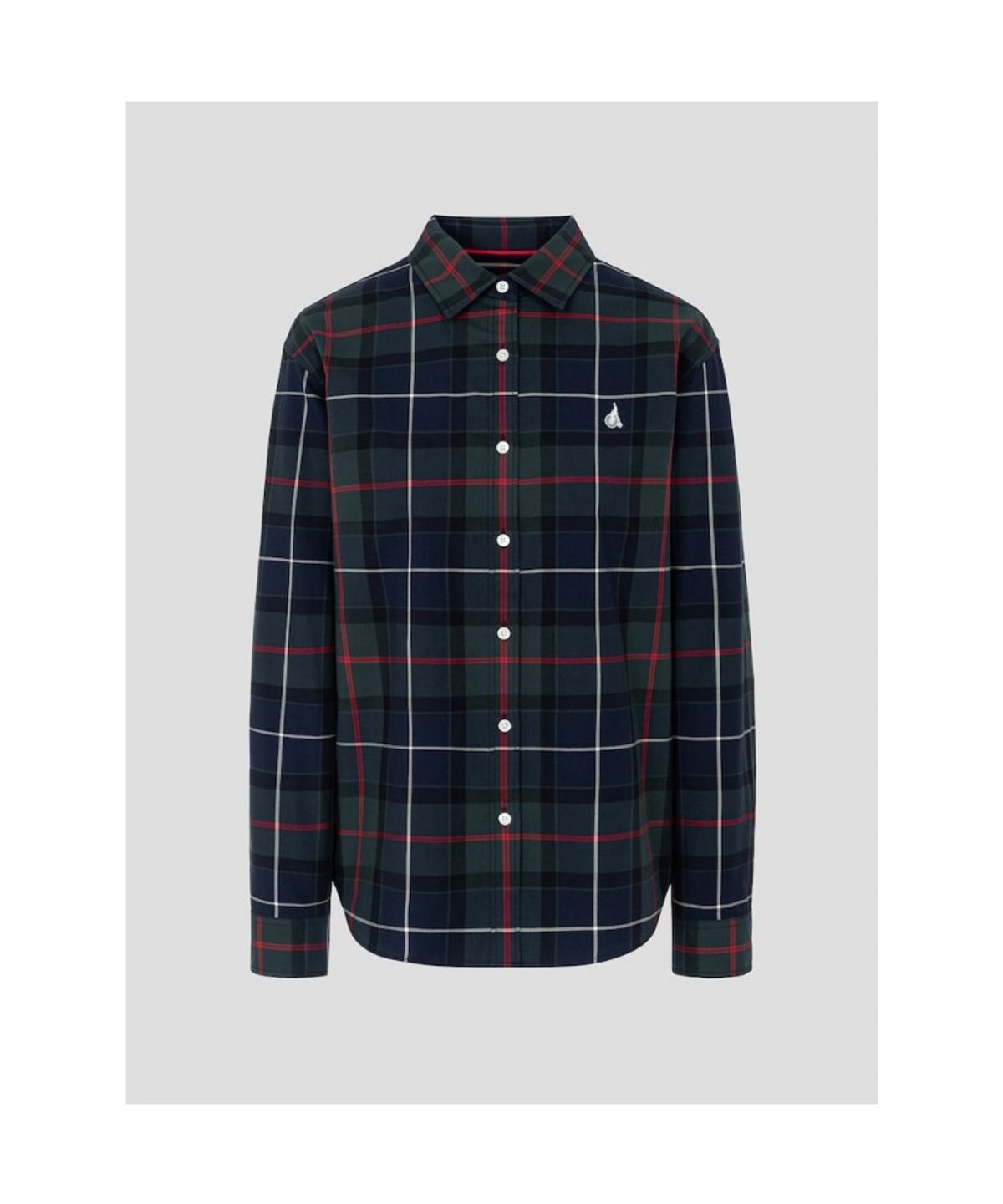 빈폴 레이디스(BEANPOLE LADIES) [Essential] 헤릿체크 릴랙스핏 셔츠  네이비 (BF6864E93R)
