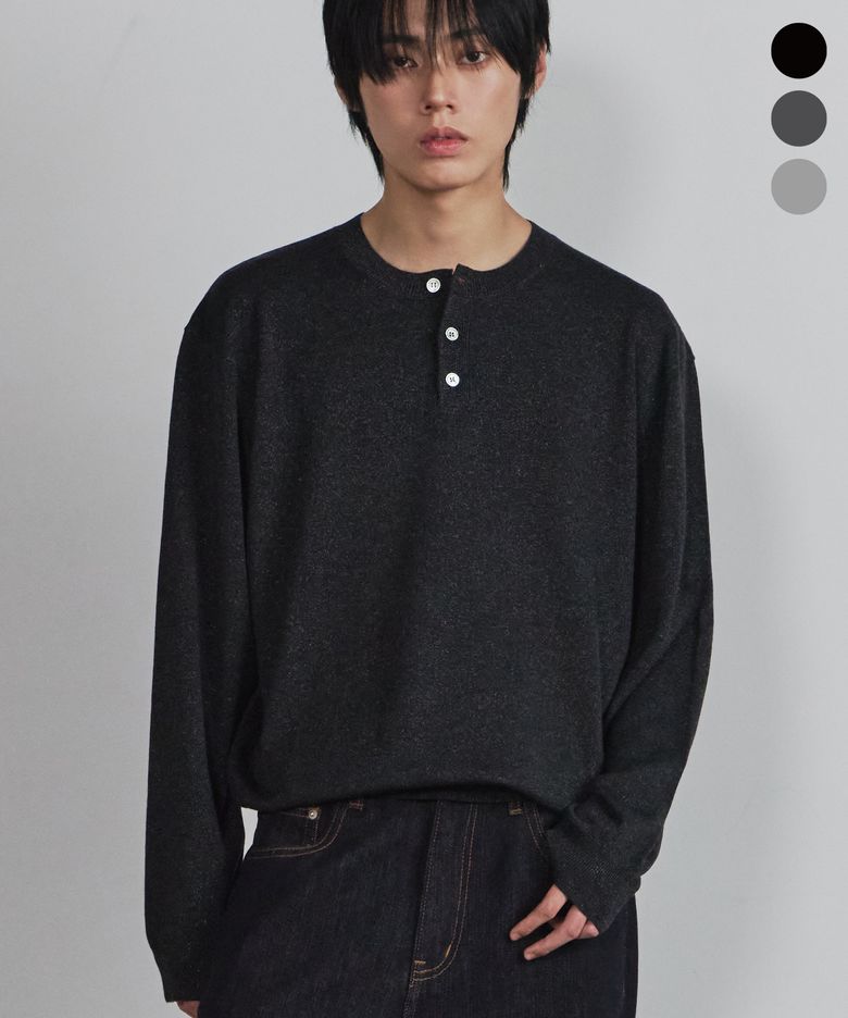 헨리넥 울 소프트 풀오버 니트 (3 color)