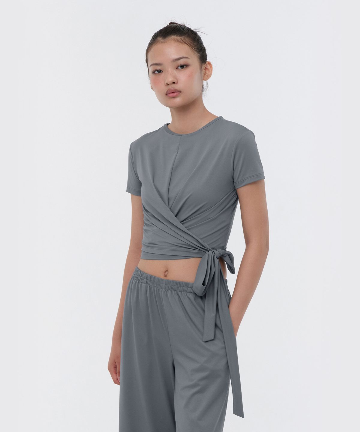 콘치웨어(CONCHWEAR) 트위스트 스트랩 반팔 티셔츠 (6colors)