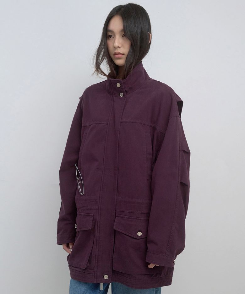 COTTON FIELD JACKET_PURPLE