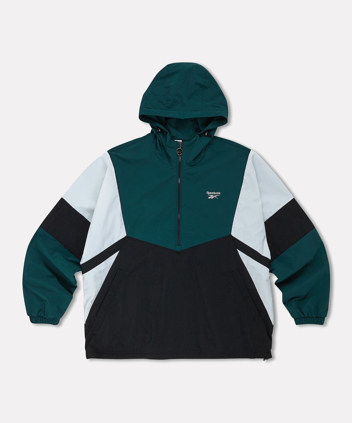 리복(REEBOK) 헤리티지 후드 아노락 - 그린:블랙