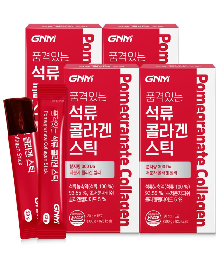 [300달톤] 이성경 석류콜라겐젤리 스틱 4박스 (총 60포)