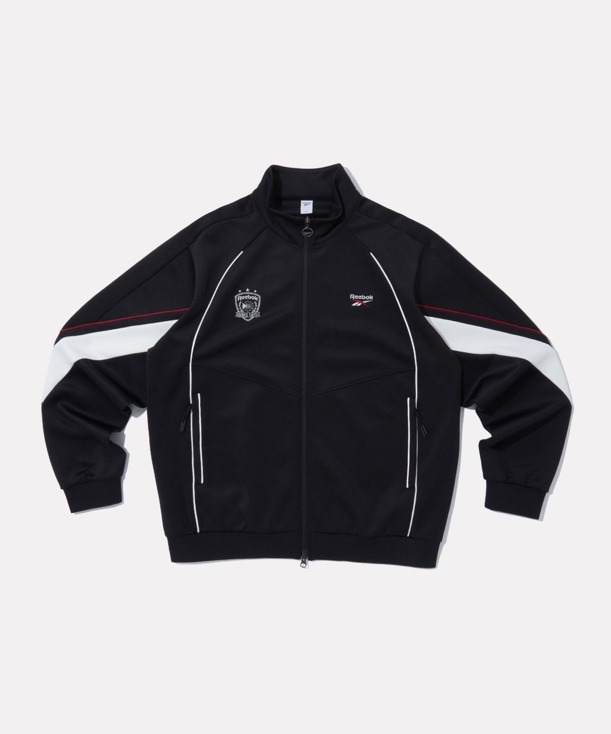 리복(REEBOK) 벡터 라인 저지 트랙 탑 - 블랙