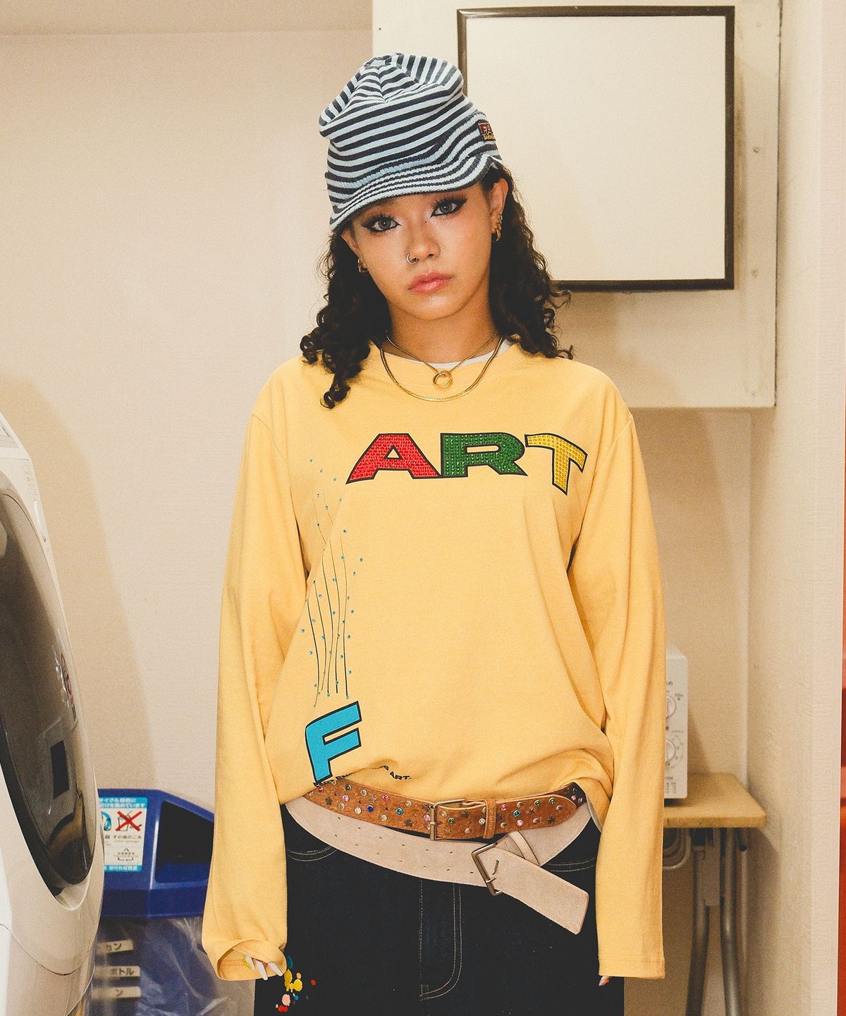 가먼츠팹(GARMENTS FAB) Hot Fix Fart Longseelve (YELLOW)