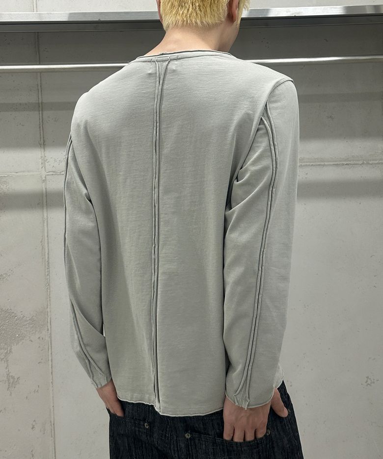 Raw Cut Long Sleeve (Greige)