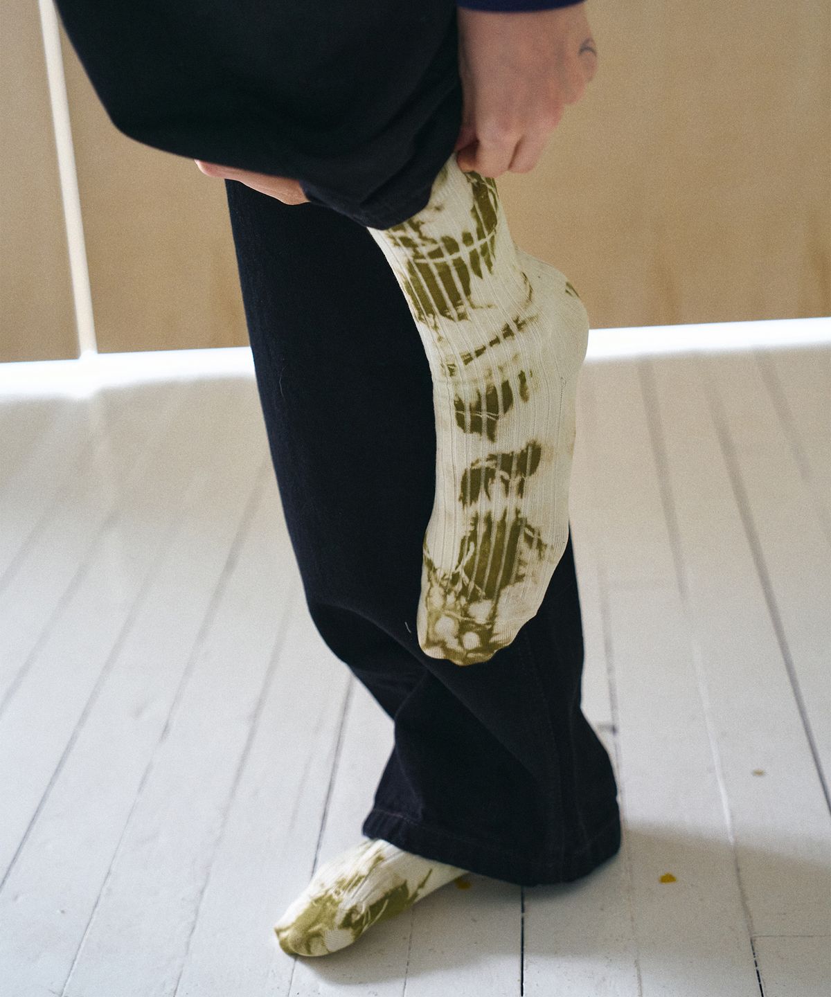유르트(YURT) TEEL SILKET SOCKS 틸 염색 양말_2COLOR