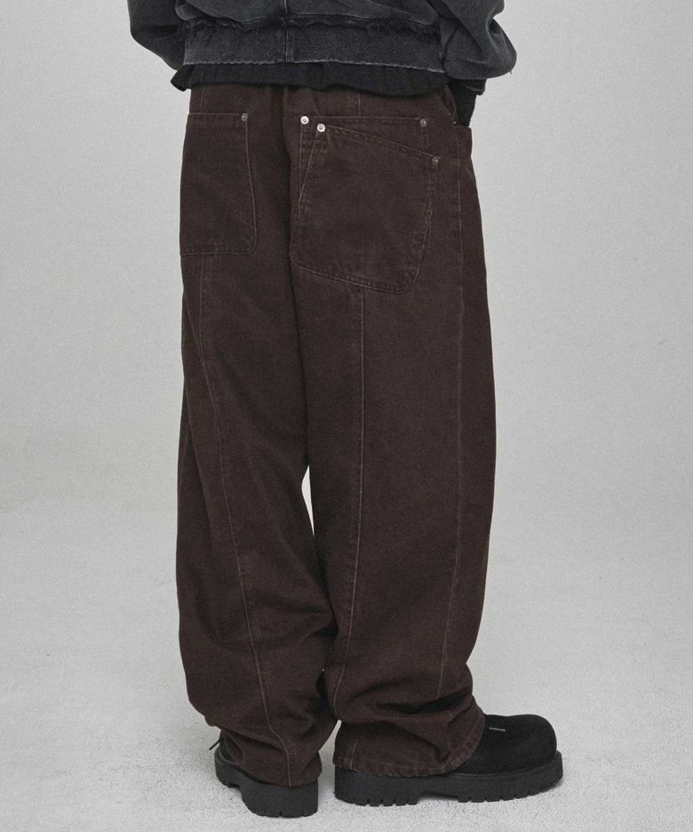 All Day Cotton Pants (Dark Brown)