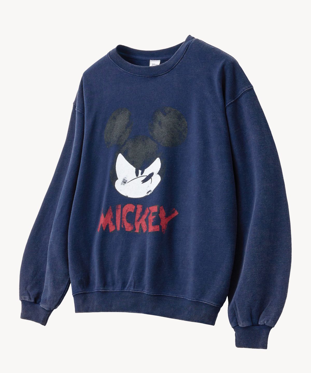 브이투(VTWO) 미네랄 워싱 페이스 _미키_ 스웻셔츠 (NAVY)