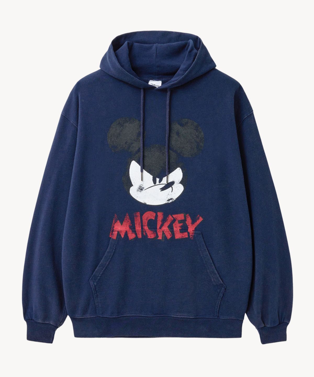 브이투(VTWO) 미네랄 워싱 페이스 _미키_ 후드 (NAVY)