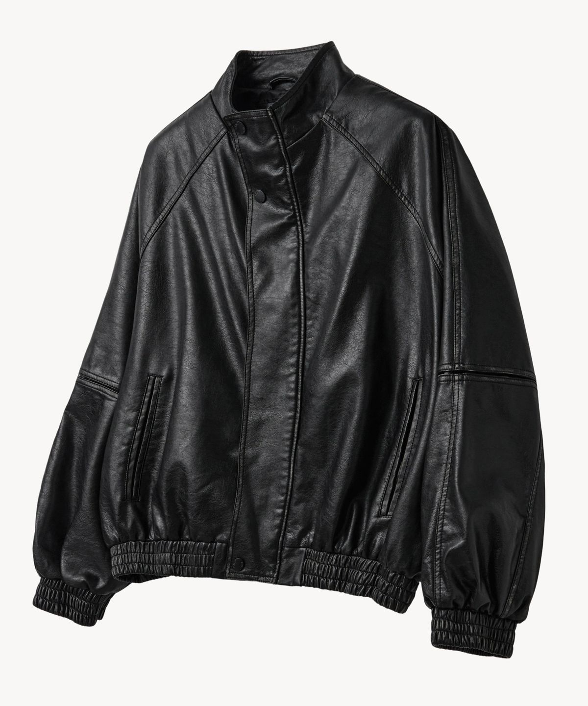 브이투(VTWO) 8316 빈티지 워시드 레더 블루종 (BLACK)