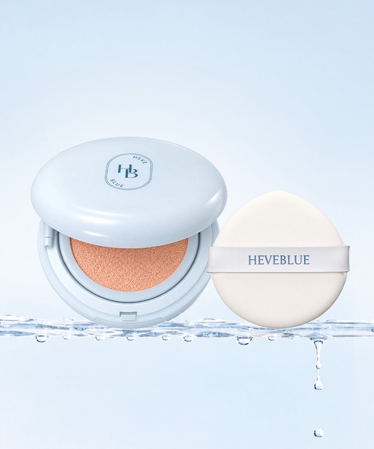 헤브블루(HEVEBLUE) 피톤 스쿠아 히알 블루 핑크 톤업 선 쿠션 (본품)