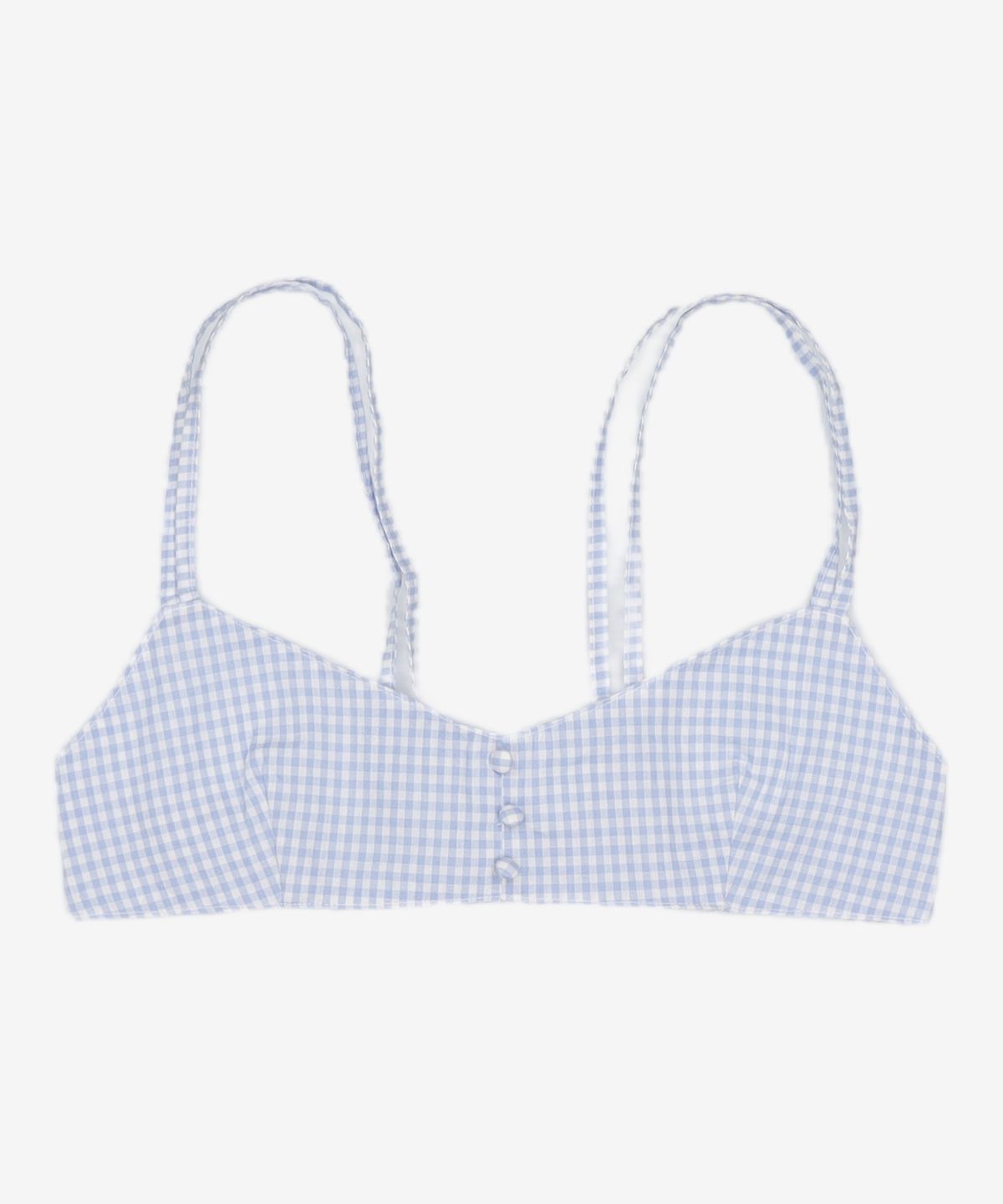 시눈(SINOON) Three Button Layered Bustier (Blue) FREE