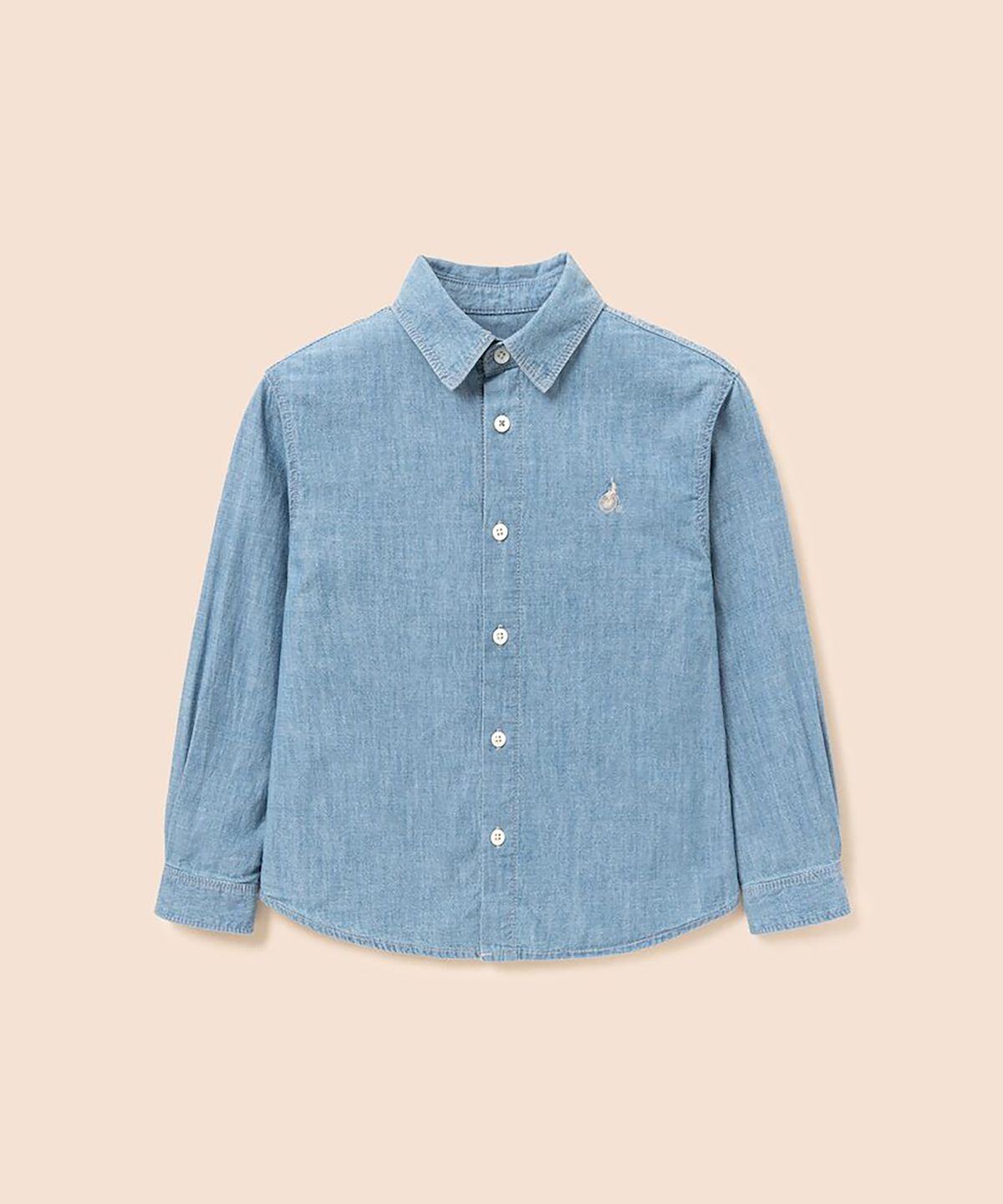 빈폴 키즈(BEANPOLE KIDS) [Essential] 데님 셔츠  스카이 블루 (BI6864UE1Q)