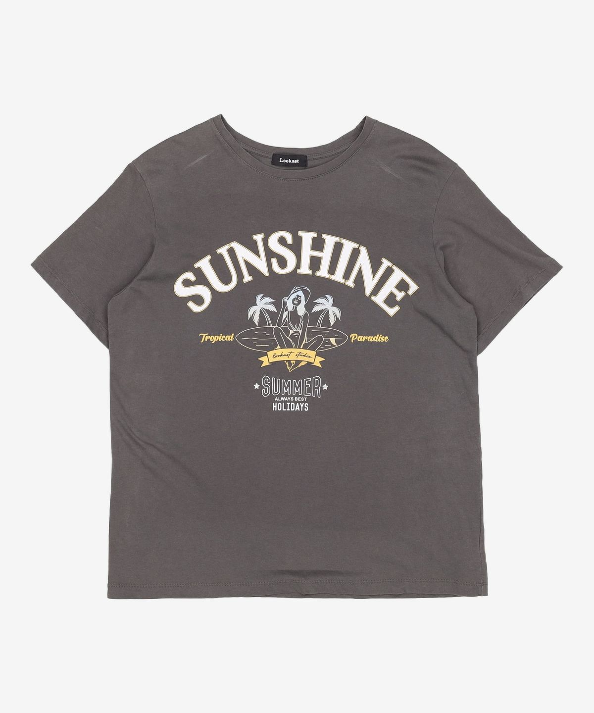 룩캐스트(LOOKAST) 차콜 썬샤인 티셔츠 / CHARCOAL SUNSHINE T-SHIRT ONE