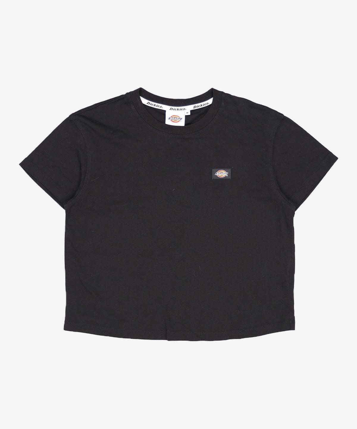디키즈(DICKIES) 우먼스 로고 크롭 티셔츠 Black M