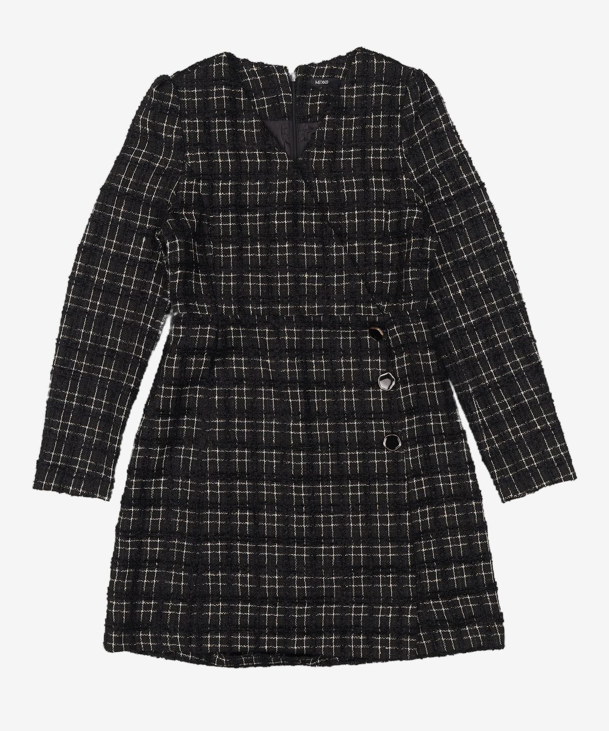 미쏘(MIXXO) 트위드 랩디테일원피스 MIWOWC111G S