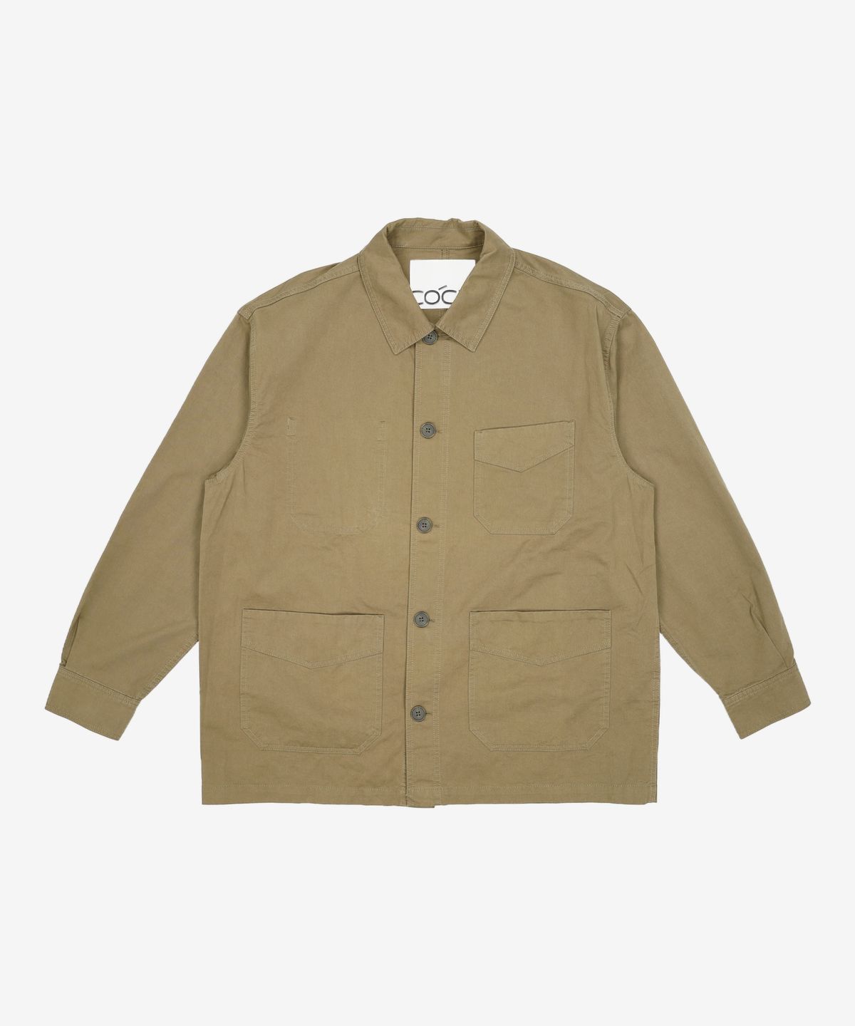 커스텀어클락(COSTUME O’CLOCK) 코튼 프렌치 워시드 워크자켓 카키 COOSJK041KHAKI M