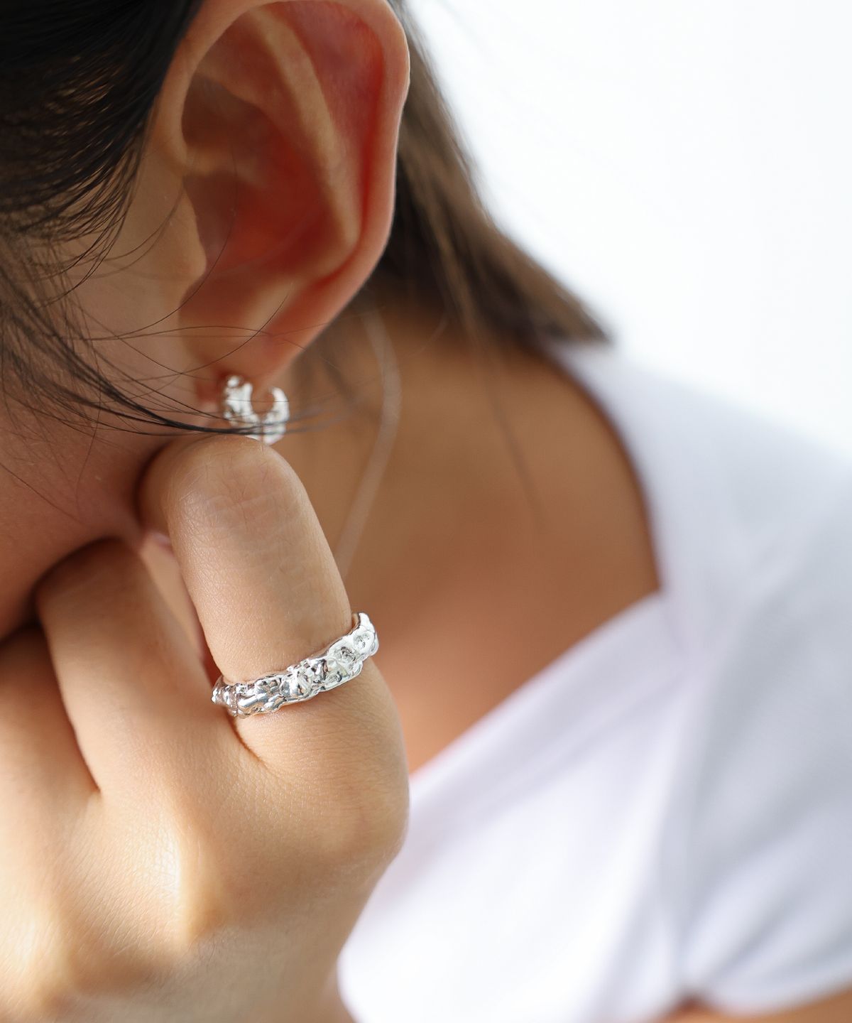 메리티(MERITY) [silver925] Round Melting Ring