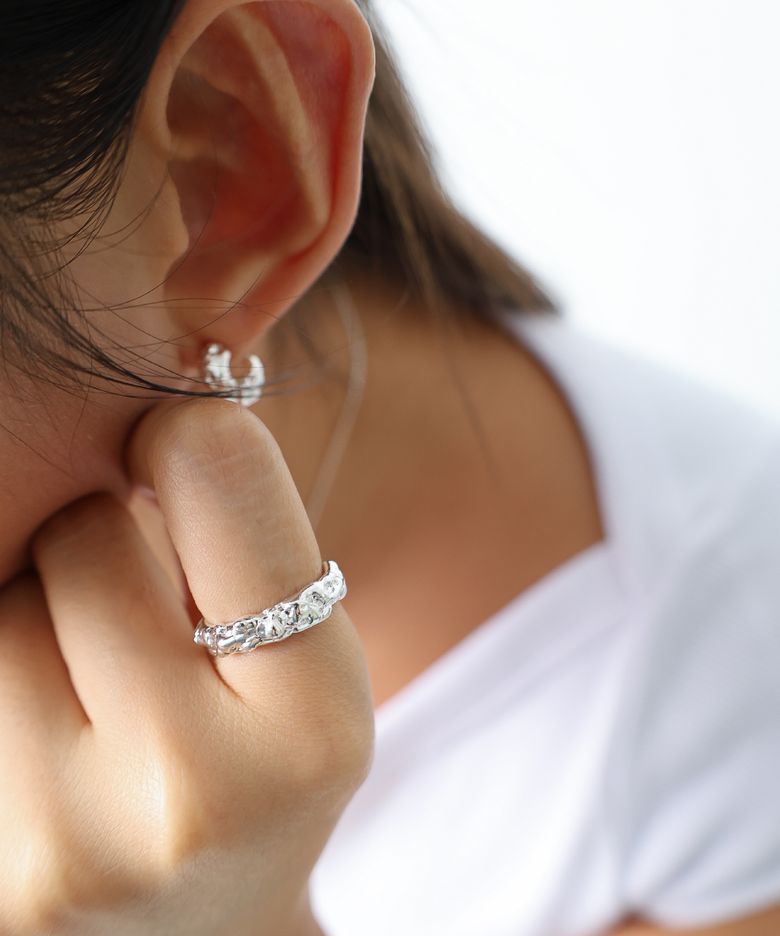 [silver925] Round Melting Ring