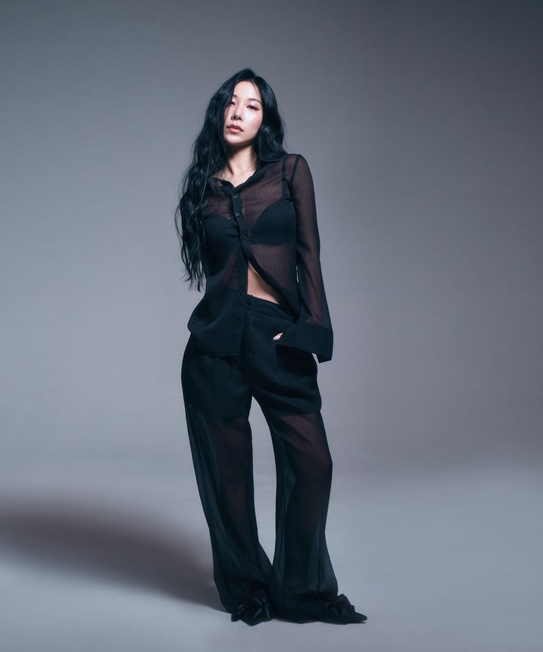 Whisper Glitter Sheer Pants [Black]