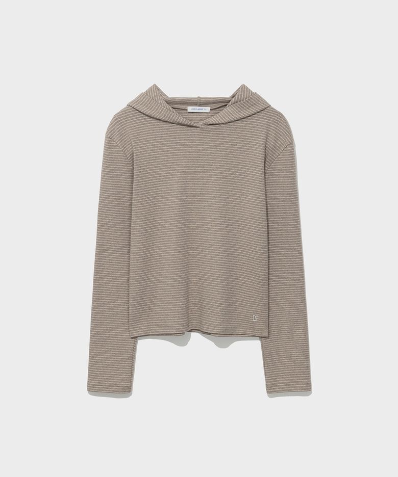 Lc STRIPED HOODIE TEE_OATMEAL [LC263TS03OT]