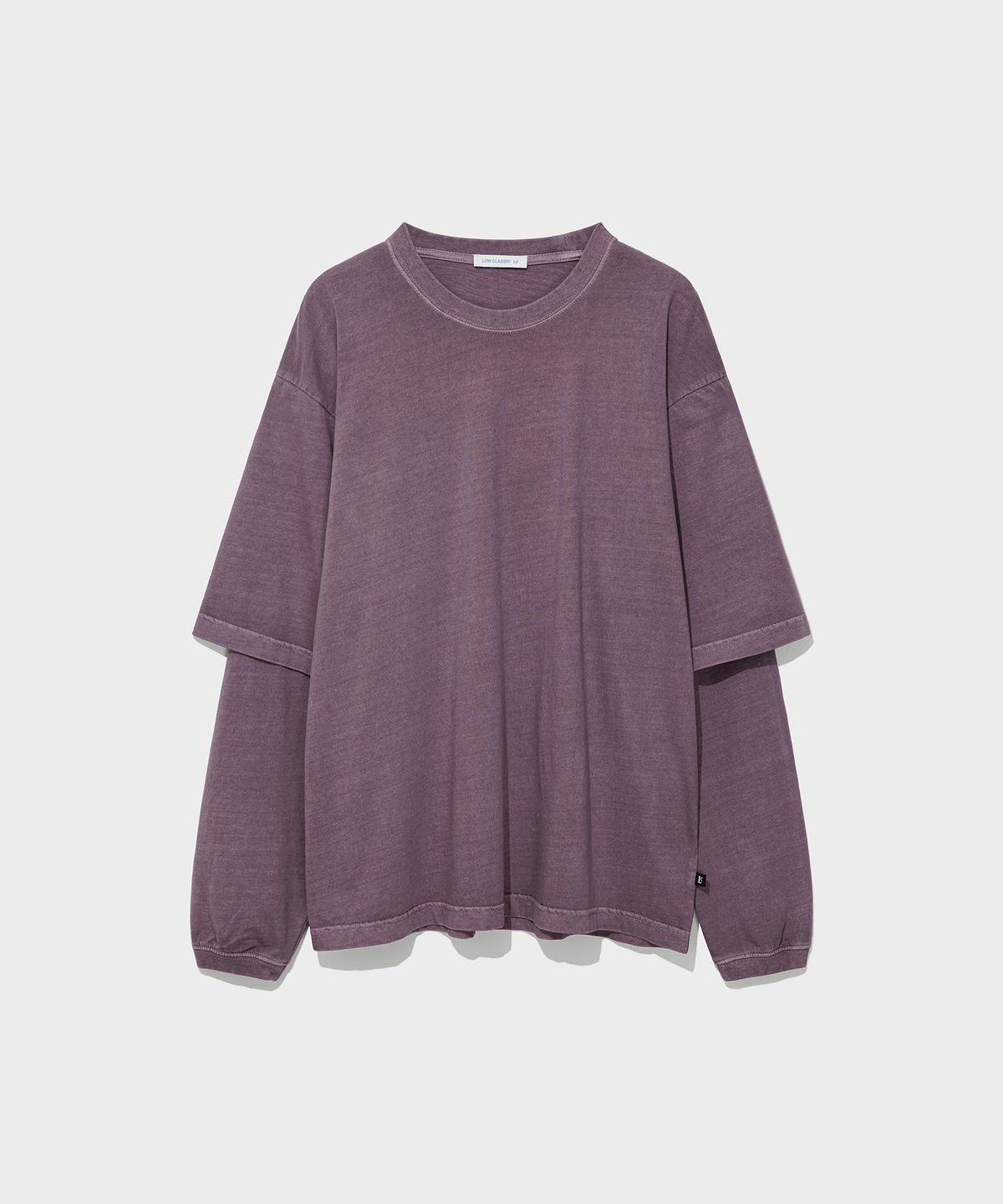 로우클래식(LOW CLASSIC) OVERSIZED Lc LAYERED TEE_LILAC [LC263TS05P1]