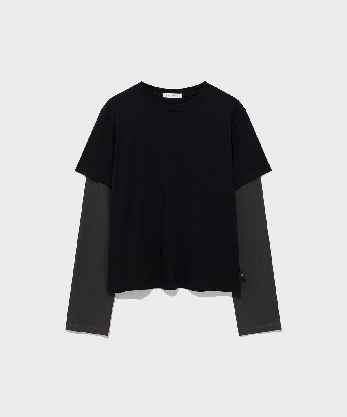 로우클래식(LOW CLASSIC) Lc LAYERED TEE_BLACK [LC263TS04BK]