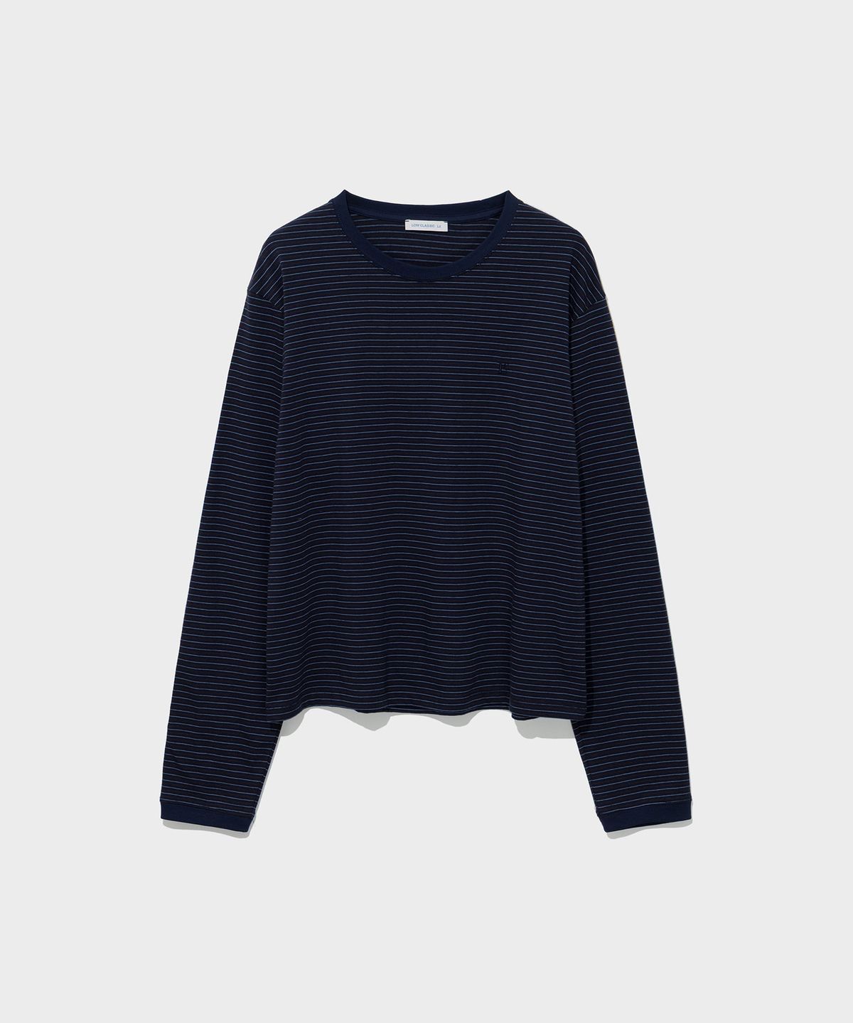 로우클래식(LOW CLASSIC) STRIPED REGULAR-FIT TEE_NAVY [LC267TS09NV]