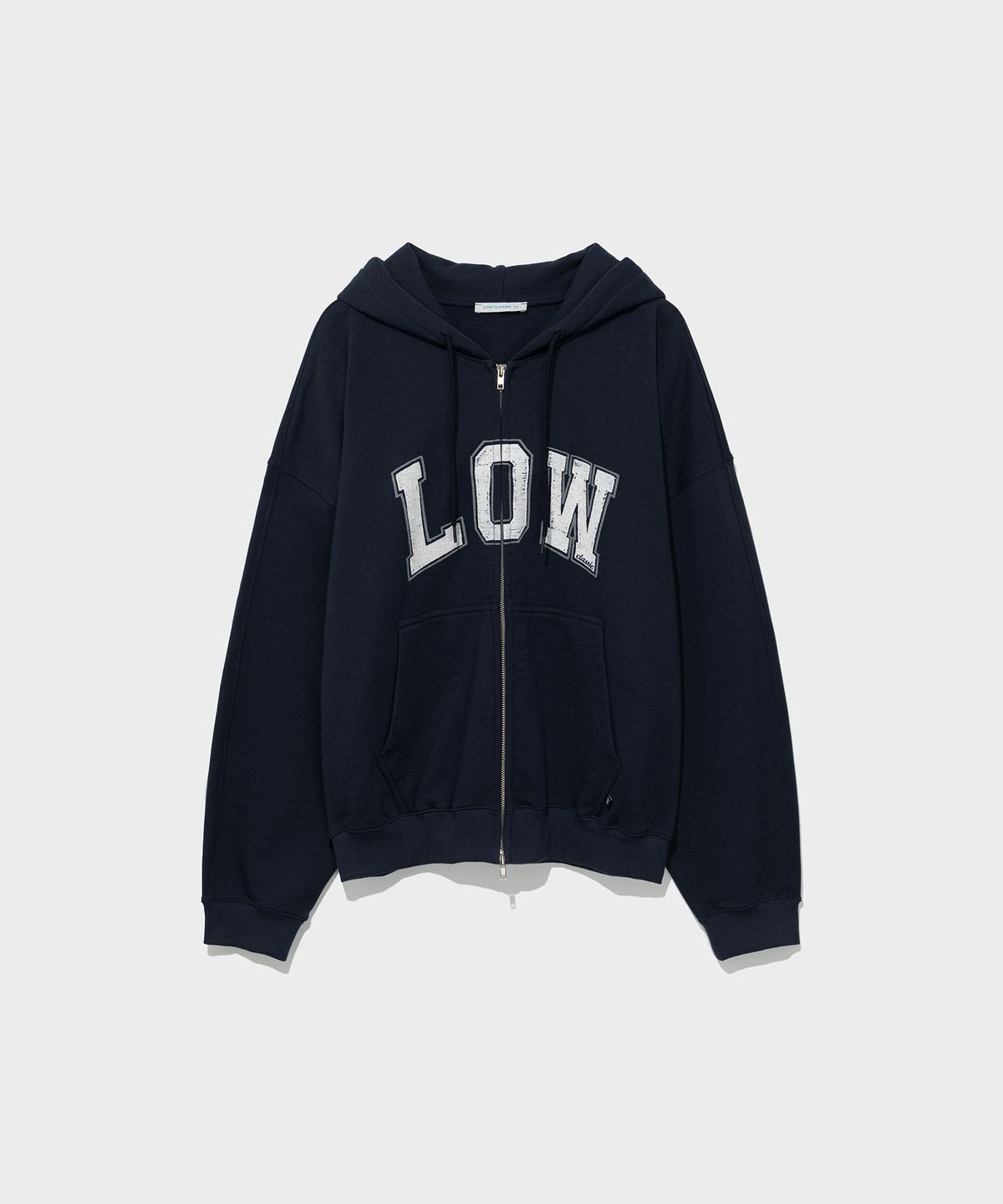 로우클래식(LOW CLASSIC) LOW SOFT SWEAT ZIP-UP HOODIE_NAVY [LC267TS12NV]