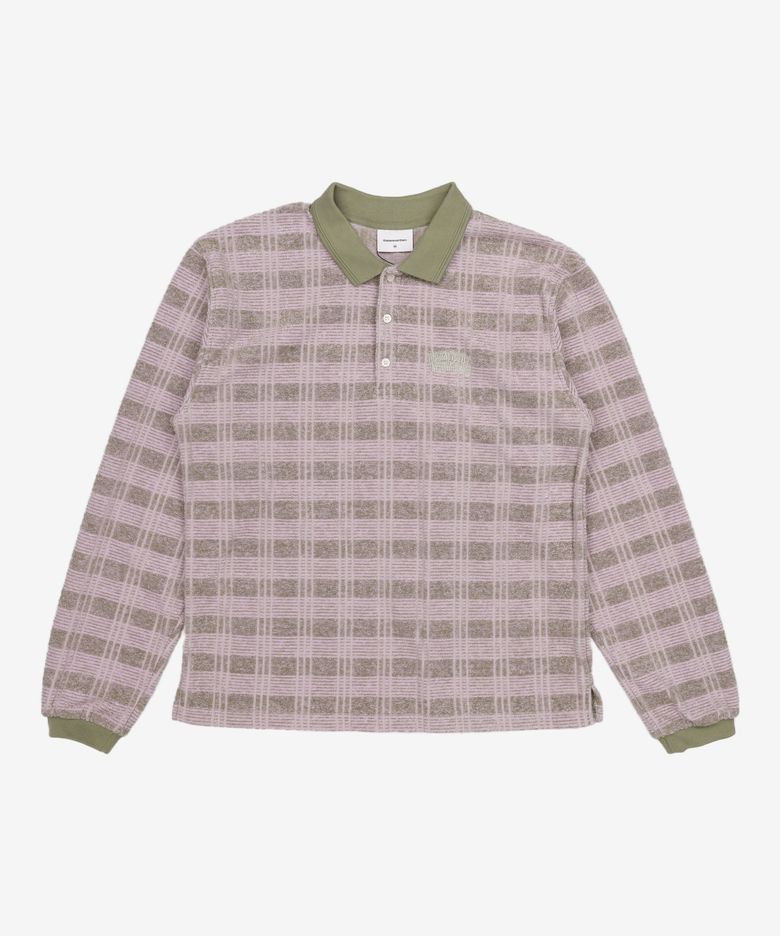 Striped Rugby L/S Top Light Olive M
