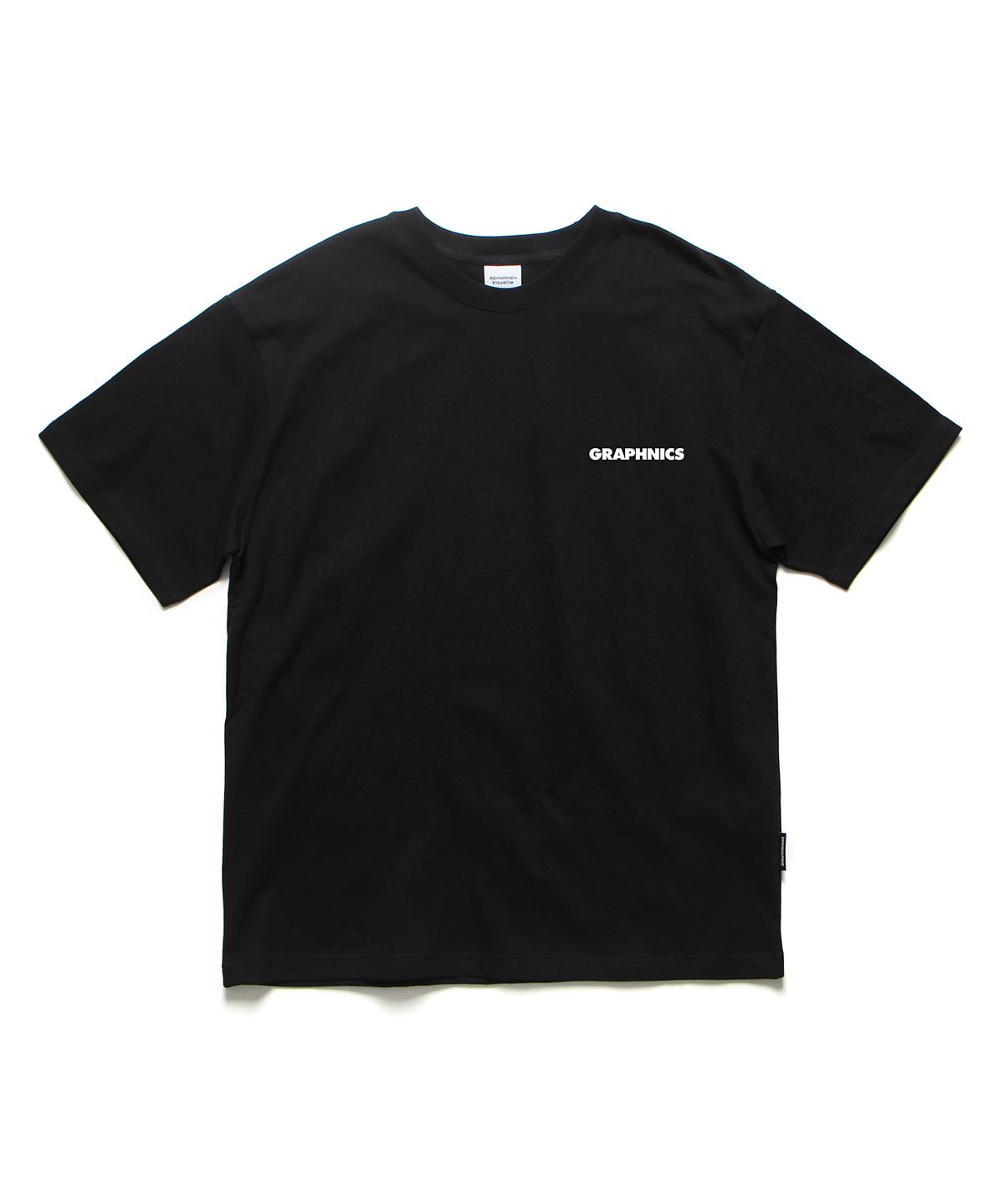 앱놀머씽(ABNORMALTHING) GNS 미니 오버핏 티셔츠 블랙 (GNS MINI T-SHIRT BLACK)