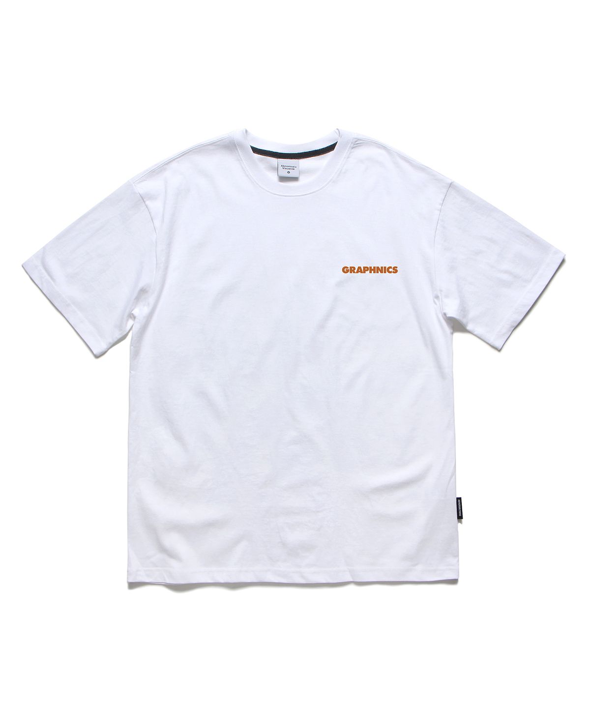 앱놀머씽(ABNORMALTHING) GNS 미니 오버핏 티셔츠 화이트 (GNS MINI T-SHIRT WHITE)