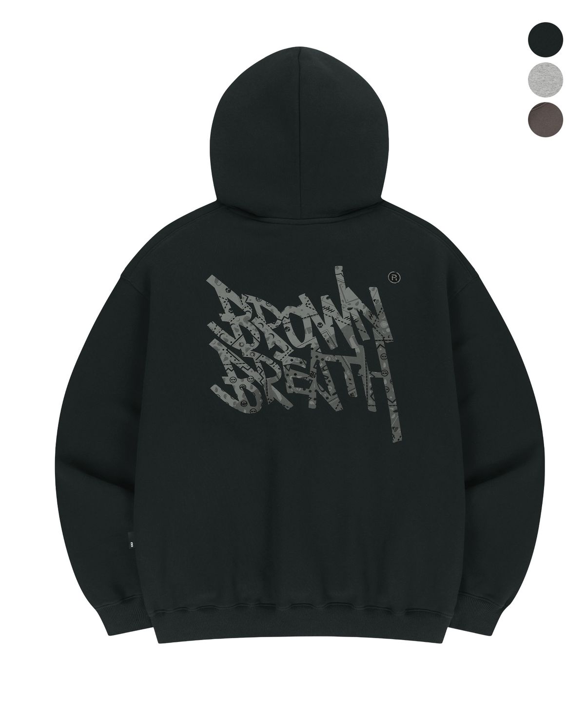 브라운브레스(BROWNBREATH) PAISELEY TAG HOODIE (3colors)