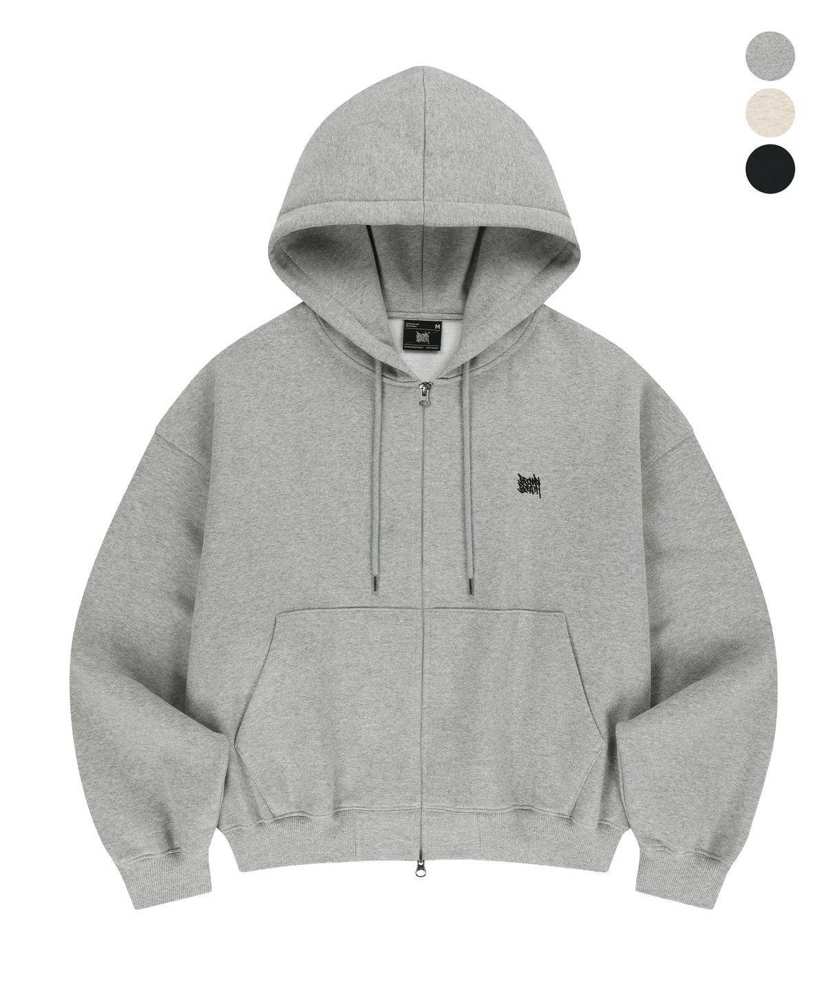 브라운브레스(BROWNBREATH) ESSENTIAL CROP TAG ZIP UP (3colors)