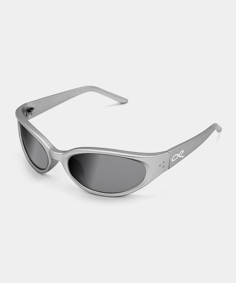 SONIQ B4 MATTE SILVER / MIRROR BLACK_선글라스