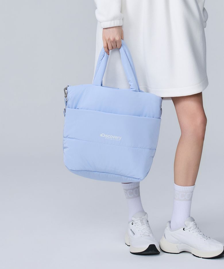 웰니스 패딩 토트백 (L.Blue)
