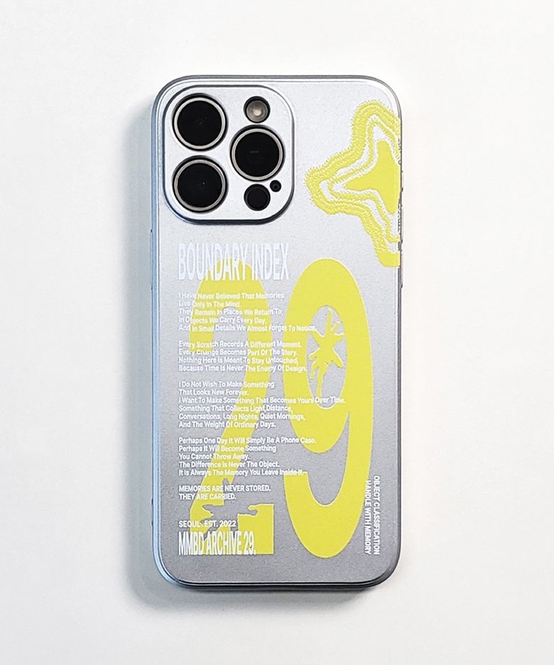 BOUNDARY INDEX Phone Case 029 (SV_SignalYellow)