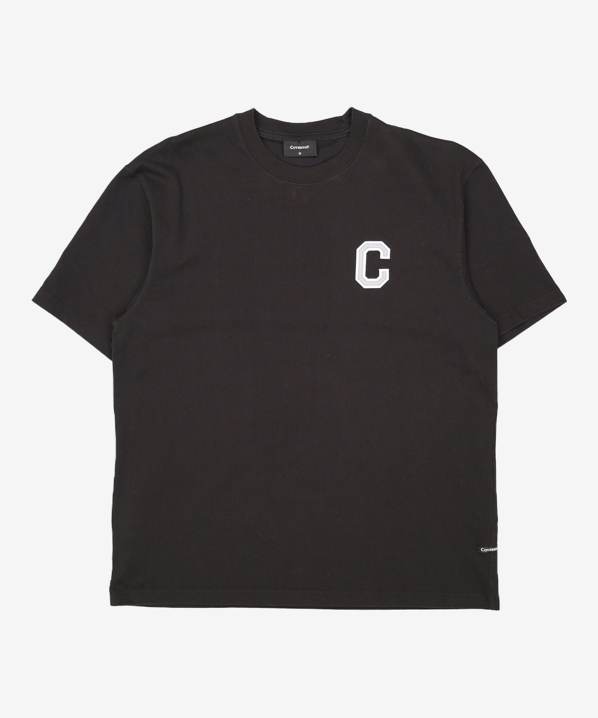 커버낫(COVERNAT) 쿨 코튼 샤인 C 로고 티셔츠 블랙 XL