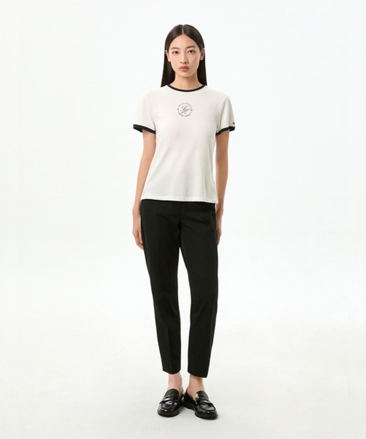 타미힐피거(TOMMY HILFIGER) 슬림 개버딘 팬츠 (T22G7WPC060WT1BDS)