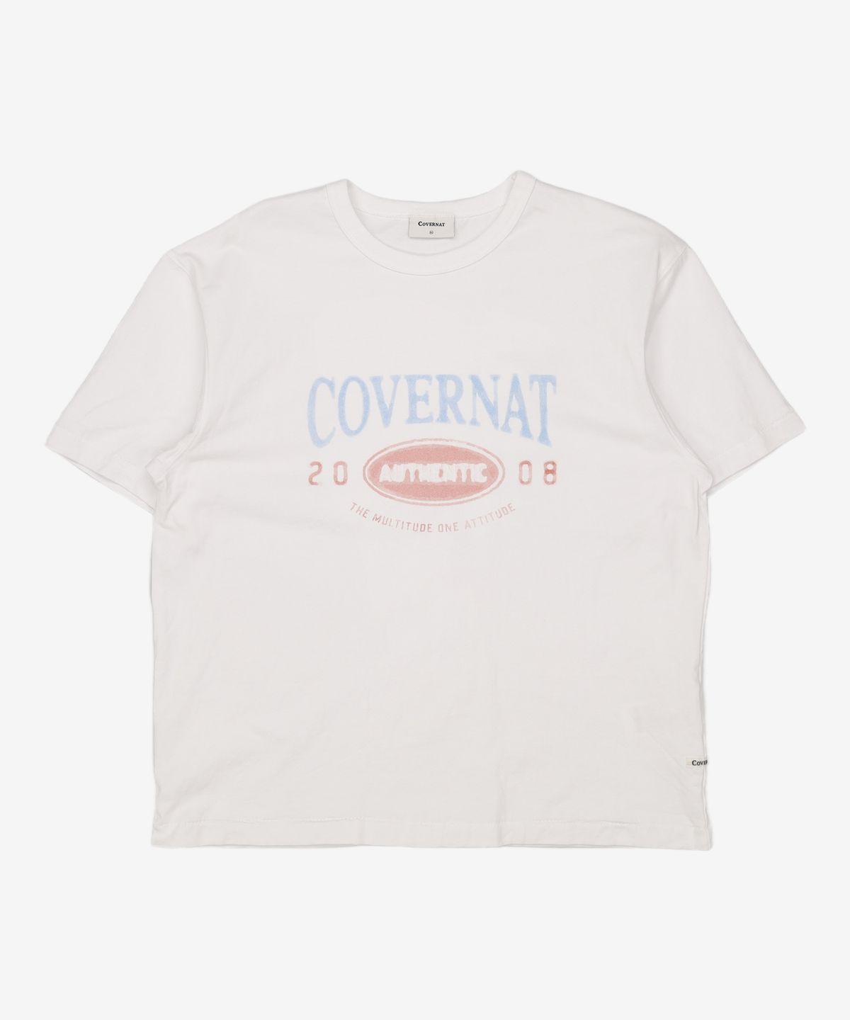 커버낫(COVERNAT) 브러시 레터링 그래픽 티셔츠 화이트 XL